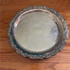 Oneida Silver Decorative Tray